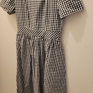 Black and White Gingham Dress
